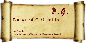 Marsalkó Gizella névjegykártya