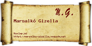 Marsalkó Gizella névjegykártya